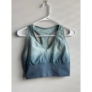 Pink Blue Sport Bra Women Large